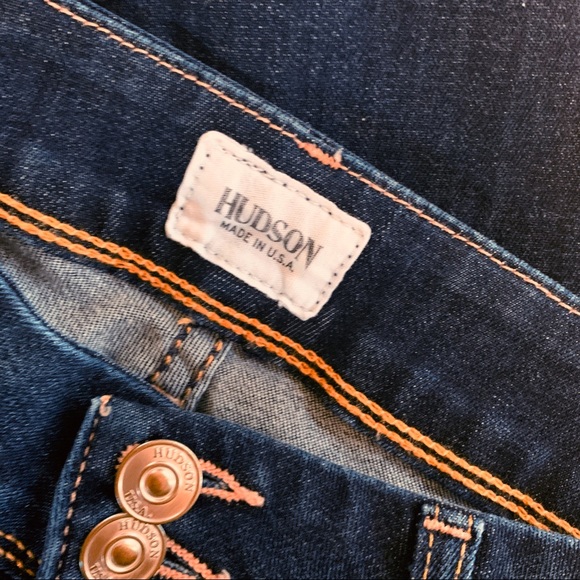 Hudson Ginny Crop Straight Jeans w/ Cuff Sz 27 - Picture 5 of 8